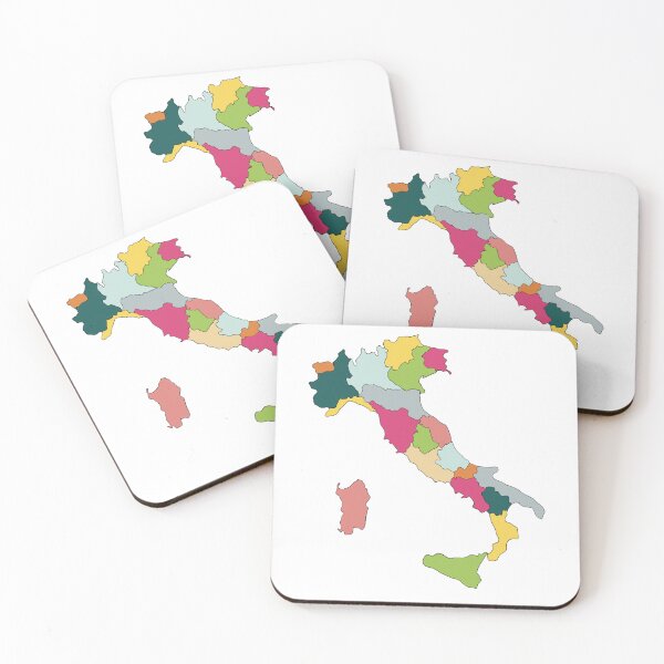 Item preview, Italy Map Sticker — Abstract Colourful Art designed and sold by iampaulmorris.