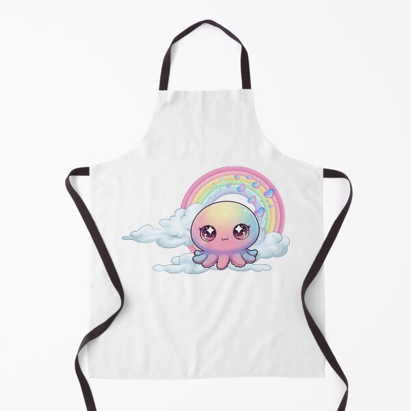 Item preview, Octopus - Cute Colorful Octopus on Clouds with Rainbow designed and sold by Love3Happy.
