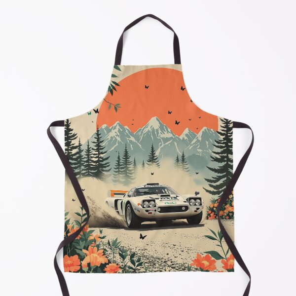 Item preview, Rally Sunset - Vintage Botanical Racing Poster designed and sold by HappySproutArt.
