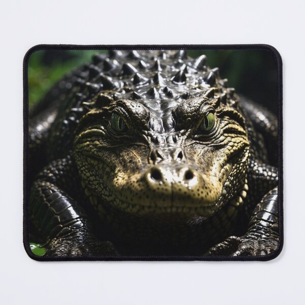 Item preview, Majestic Crocodile – Dark Water – Mystical Nature Wall Art designed and sold by Traumrausch.