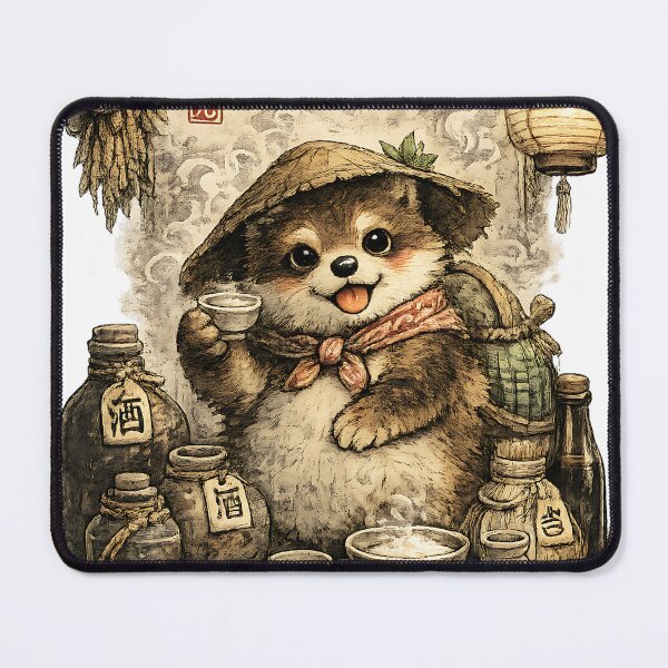 Item preview, Japanese Izakaya Dog Illustration designed and sold by naevermillion.