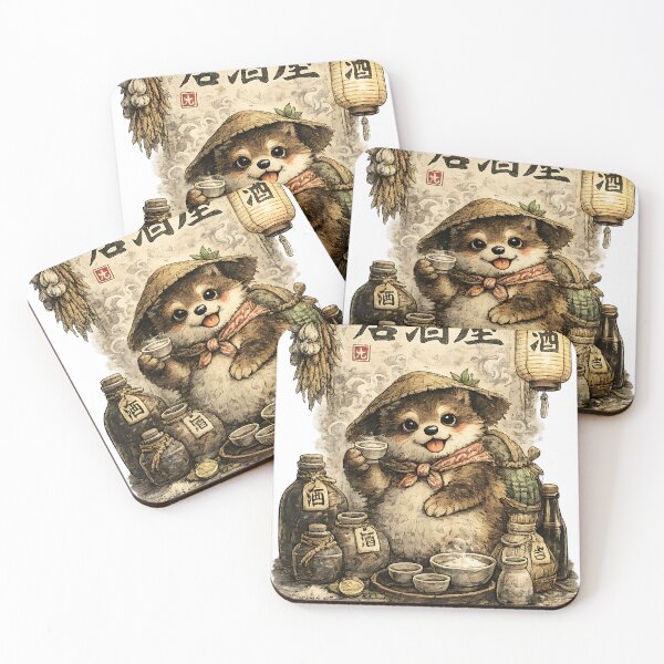 Item preview, Japanese Izakaya Dog Illustration designed and sold by naevermillion.