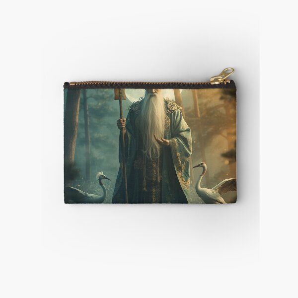 Item preview, Wise Sage of the Moon – Japanese Mystic Elder Illustration | Mori no Akari Series designed and sold by Mori-no-Akari.