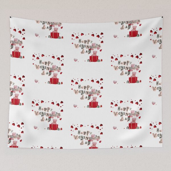 Item preview, Happy Valentine's Day | Floating Hearts And Teddy Bears designed and sold by SolSel ⭐⭐⭐⭐⭐.