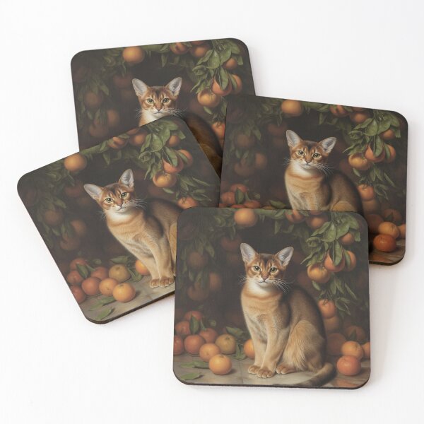 Item preview, Abyssian cat with Oranges designed and sold by VictorMassacre.