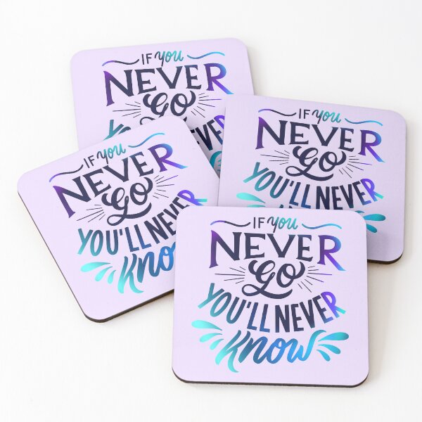 Item preview, If You Never Go, You’ll Never Know - Motivational Affirmation  designed and sold by Avara-Creative.