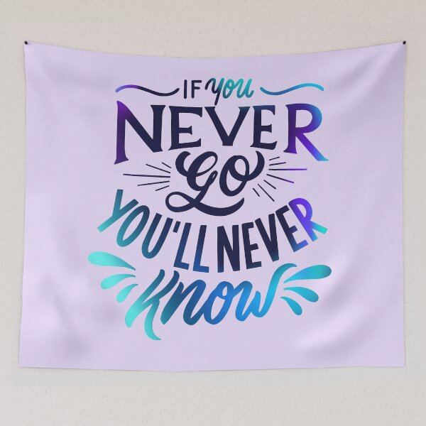 Item preview, If You Never Go, You’ll Never Know - Motivational Affirmation  designed and sold by Avara-Creative.
