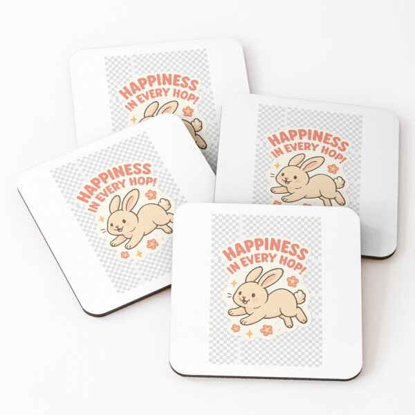 Item preview, Happiness Hops Through Every Cute Little Bunny Dream designed and sold by Andysticker88.