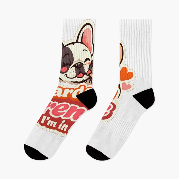 Item preview, Groovy Frenchie Valentine Sticker - Retro 70s Dog Art - Aesthetic French Bulldog Gift designed and sold by MukuMint.