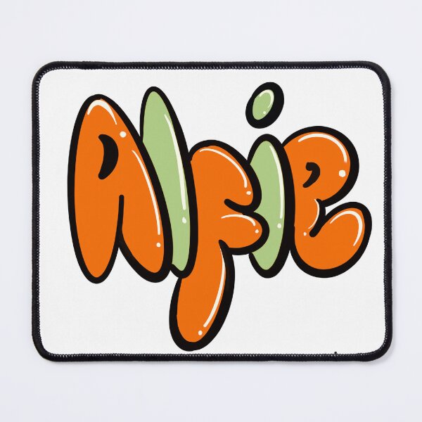 Item preview, Alfie name in Orange Top 10 best personalized gifts boys and men personalised Graffiti name Alfie designed and sold by Artonmytee.