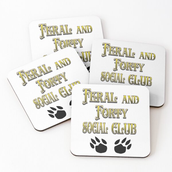 Item preview, Feral and Forty Social Club  designed and sold by TheEndDesign.