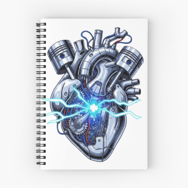 Item preview, Mecha Heart Core - Futuristic Robotic Graphic Tee designed and sold by ionutpopa.