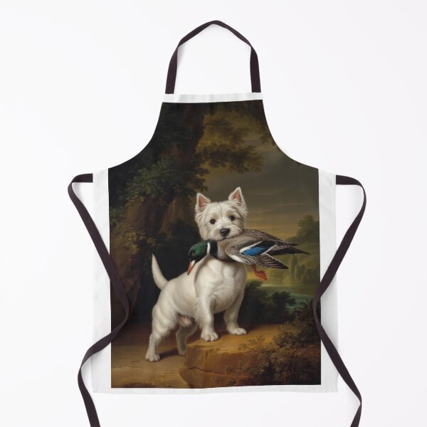 Item preview, Westie After Hunt - White Terrier Fine Art Poster designed and sold by VictorMassacre.