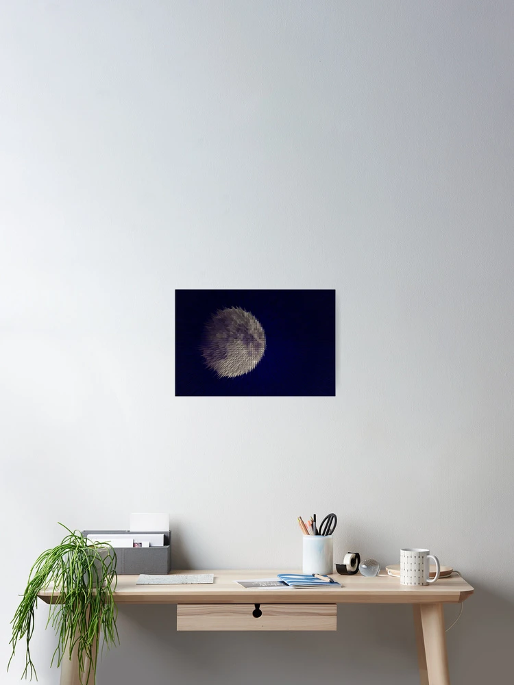 Thumbnail 2 of 3, Poster, Exploding moon designed and sold by Thistle & Rue.
