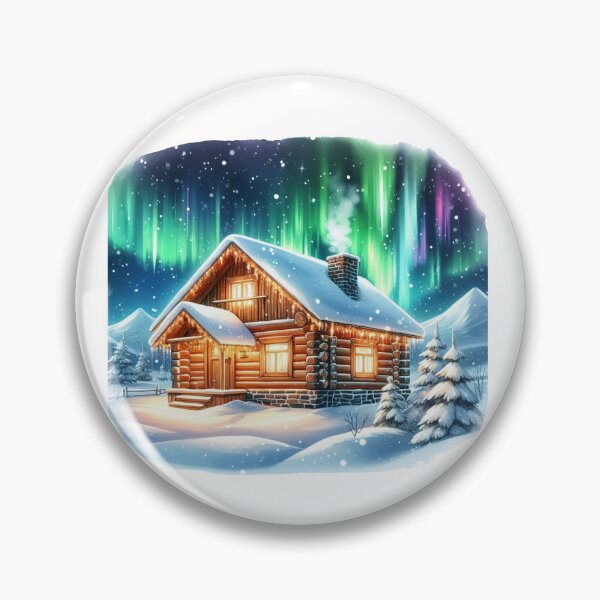Item preview, Northen Lights Cottage designed and sold by Signal and Ink.