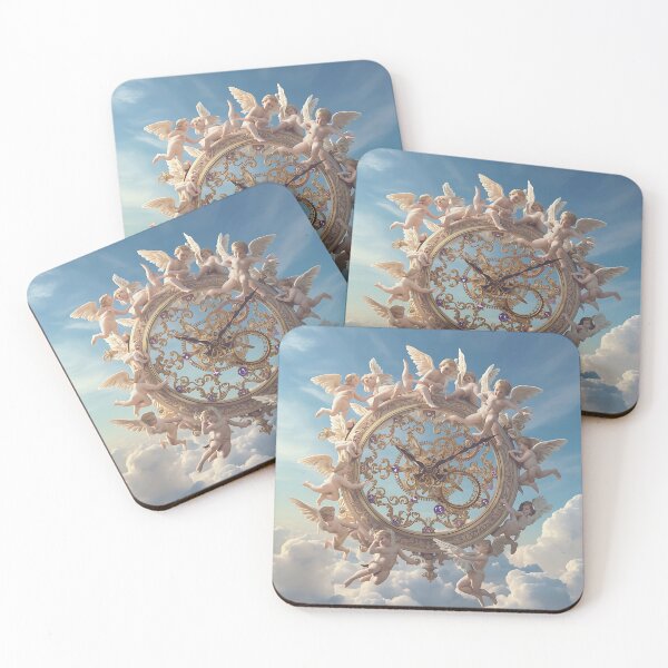 Item preview, Celestial Cherub Timepiece Amidst the Clouds designed and sold by Looyoursellf.