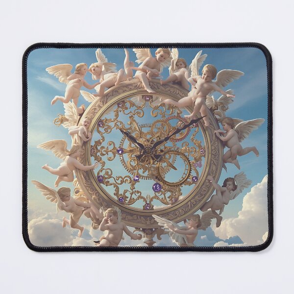 Item preview, Celestial Cherub Timepiece Amidst the Clouds designed and sold by Looyoursellf.