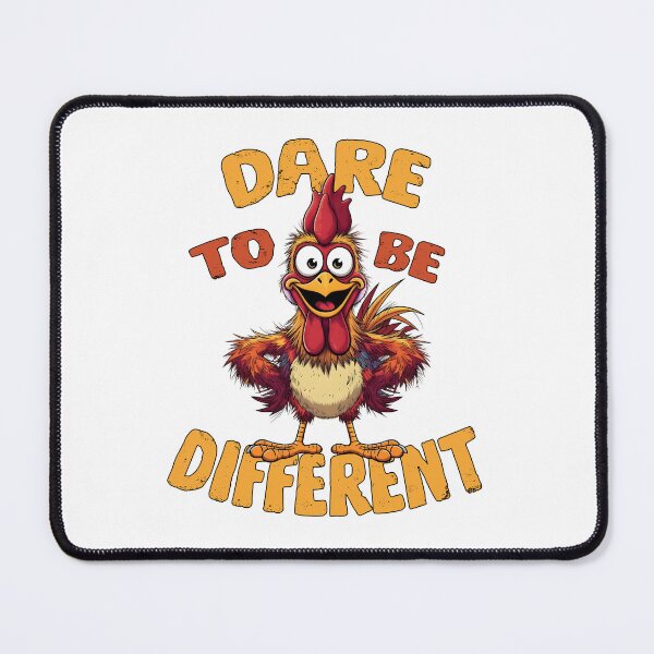 Item preview, Dare To Be Different Funny Crazy Rooster Chicken designed and sold by Mr Lee.
