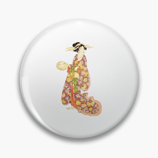 Item preview, Japan Ukiyoe pink purple kimono woman designed and sold by Ukiyoe_japan.