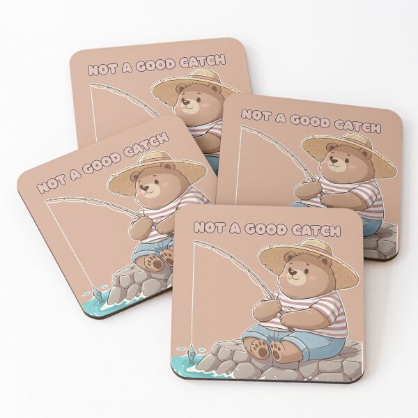 Item preview, Kawaii Fishing Bear: Not a Good Catch designed and sold by NMF-HUB.