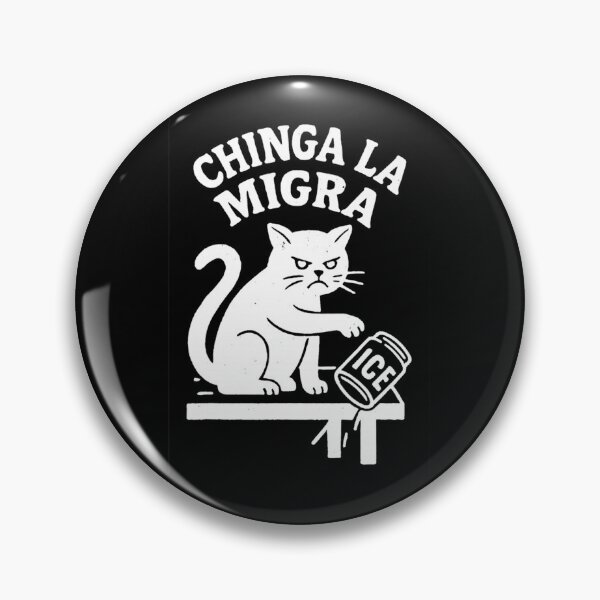 Item preview, Chinga La Migra Pro Immigration Human Rights Abolish Ice Cat designed and sold by NinigFox.