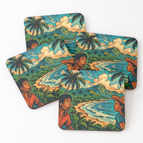 Item preview, Dominican Republic landscape | Comics stylCartoone -  designed and sold by ComicsFactory.