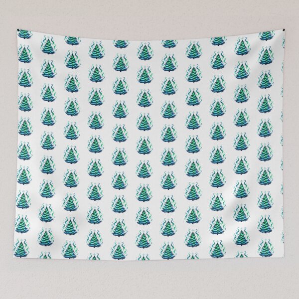 Item preview, Northen Lights Pine Tree designed and sold by Signal and Ink.