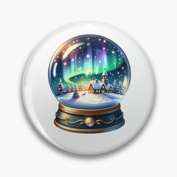 Item preview, Northen Lights Snowglobe designed and sold by Signal and Ink.