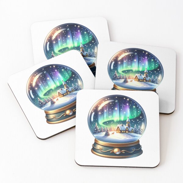 Item preview, Northen Lights Snowglobe designed and sold by Signal and Ink.