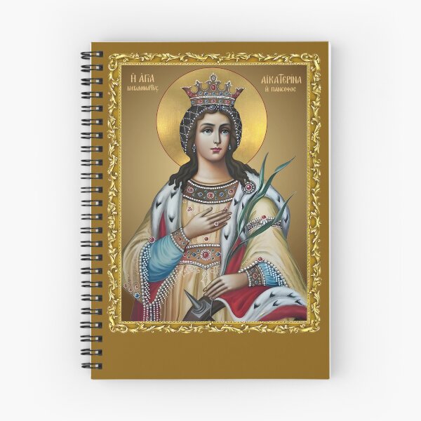 Item preview, icon in a frame (painted)  Saint Catherine of Alexandria  Orthodox icon  designed and sold by orthodox-icon.