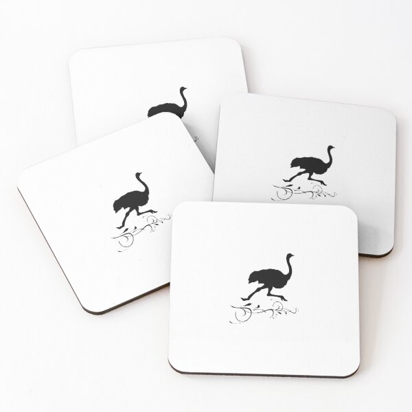 Item preview, Running Ostrich – Minimal Logo designed and sold by Dotadoari.