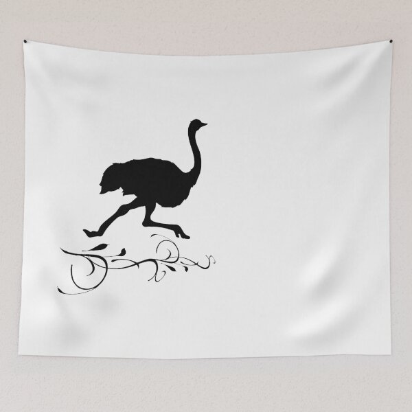 Item preview, Running Ostrich – Minimal Logo designed and sold by Dotadoari.