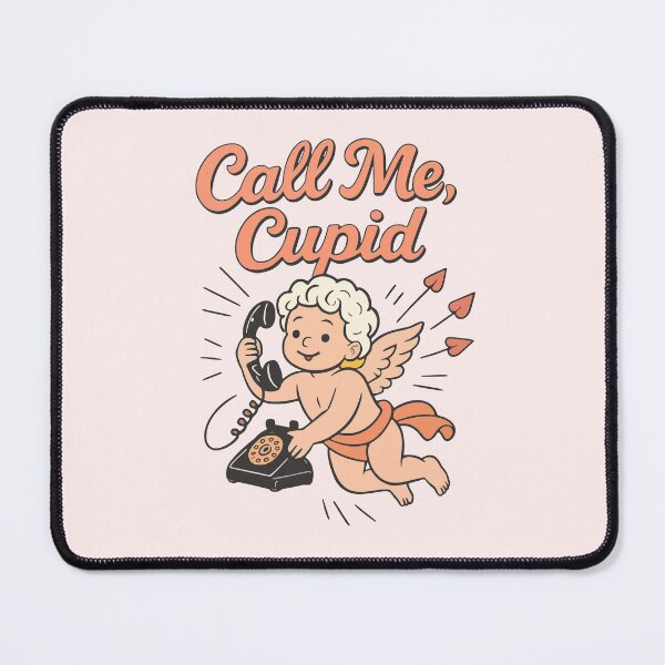 Item preview, Retro Cupid Valentine 'Call Me Cupid' Vintage Aesthetic Graphic Pun Design designed and sold by Dantin.