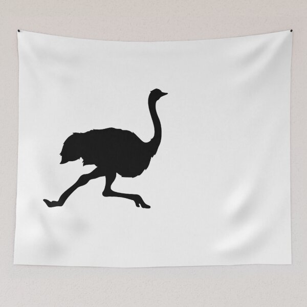 Item preview, Running Ostrich – Minimal Logo designed and sold by Dotadoari.