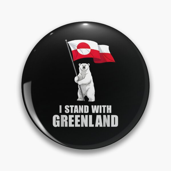 Item preview, I Stand With Greenland – Greenland Flag & Arctic Wildlife | Polar Bear designed and sold by NinigFox.