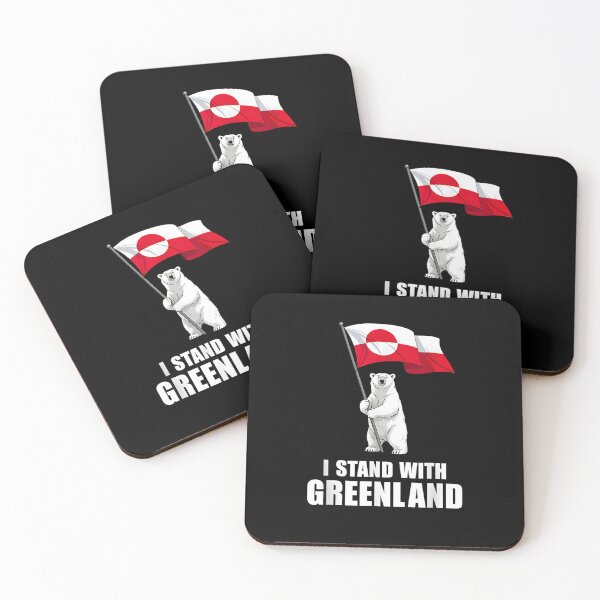 Item preview, I Stand With Greenland – Greenland Flag & Arctic Wildlife | Polar Bear designed and sold by NinigFox.