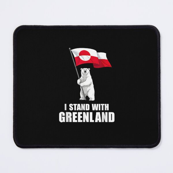 Item preview, I Stand With Greenland – Greenland Flag & Arctic Wildlife | Polar Bear designed and sold by NinigFox.
