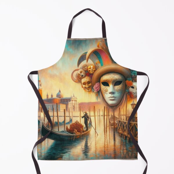 Item preview, Carnival in Venice – Gondola and Masks designed and sold by Sybille-Yates.