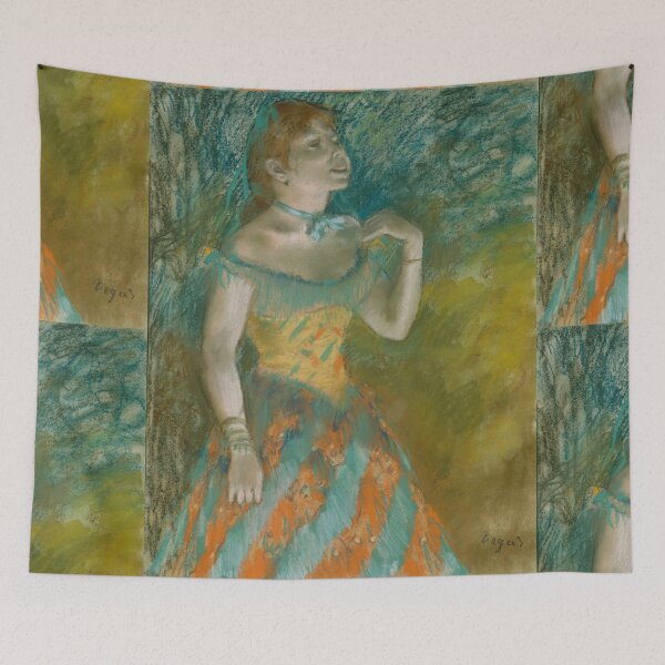 Item preview, The Singer in Green by Edgar Degas: Impressionist Café Concert Poster designed and sold by artofuniverse.