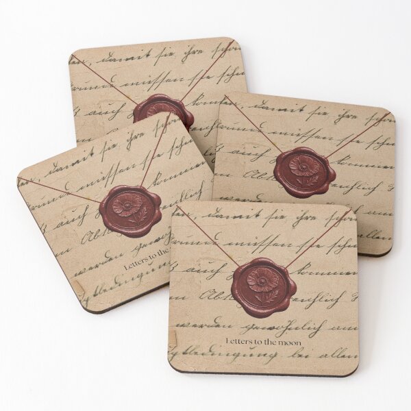 Item preview, Letters to the Moon - Vintage Wax Seal Stationery Aesthetic designed and sold by LeaStudio.