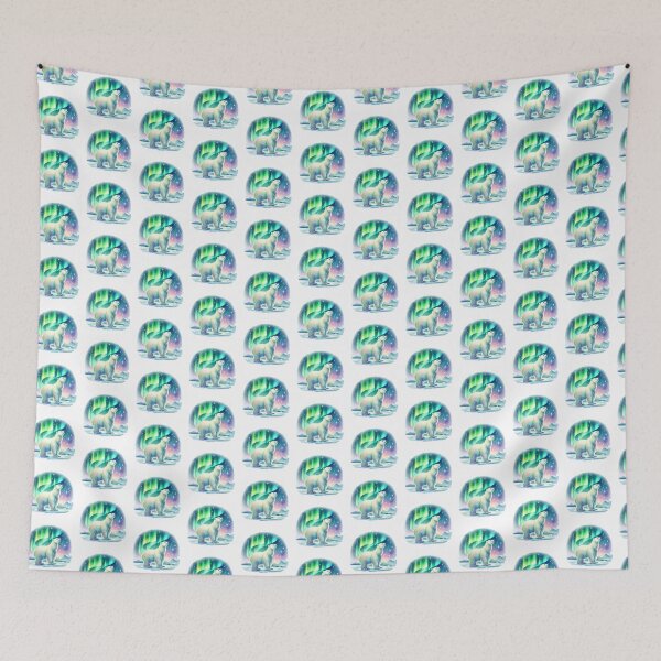 Item preview, Northen Lights Polar Bear designed and sold by Signal and Ink.