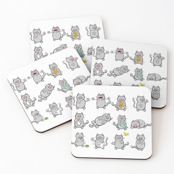Item preview, Cute Cartoon Cat Expressions designed and sold by mcraft studio.