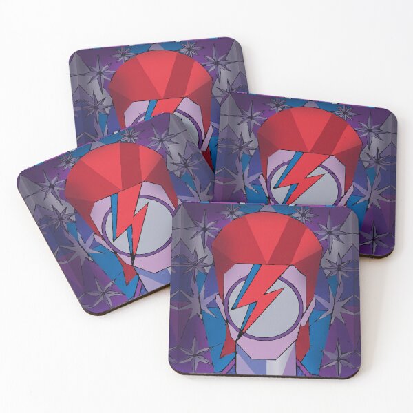 Item preview, Cosmic Starman 70s Portrait – Abstract Glam Rock Icon Art designed and sold by  Ojo de Lilith.