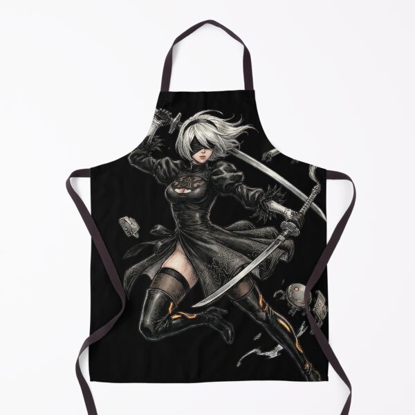 Item preview, Nier Automata 2B Classic Design T-Shirt | Blindfold Black Dress Android designed and sold by Senpaiwaves.