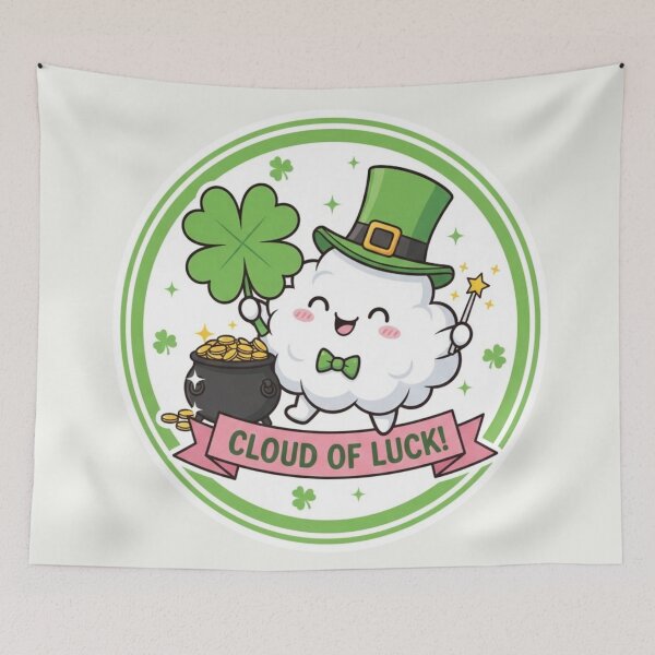 Item preview, Cute Kawaii Cloud Leprechaun St Patricks Day Gift 2026 designed and sold by arup7980.