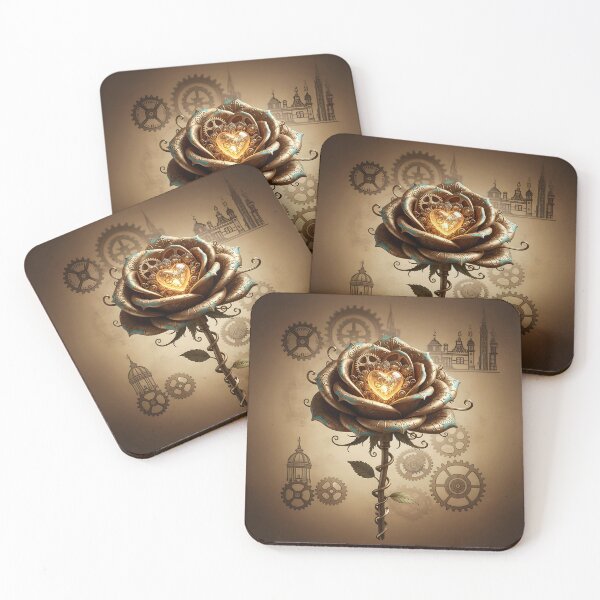 Item preview, Mechanical Rose Bloom: Gears, Rivets & Steam designed and sold by Marcu Ioachim.