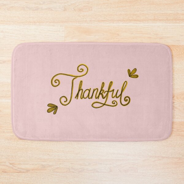 Item preview, Thankful gold hand lettering designed and sold by LitchiArt.
