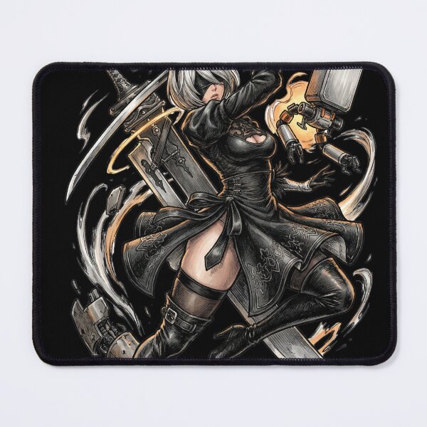 Item preview, Nier Automata 2B Classic Design T-Shirt | Blindfold Black Dress Android designed and sold by Senpaiwaves.