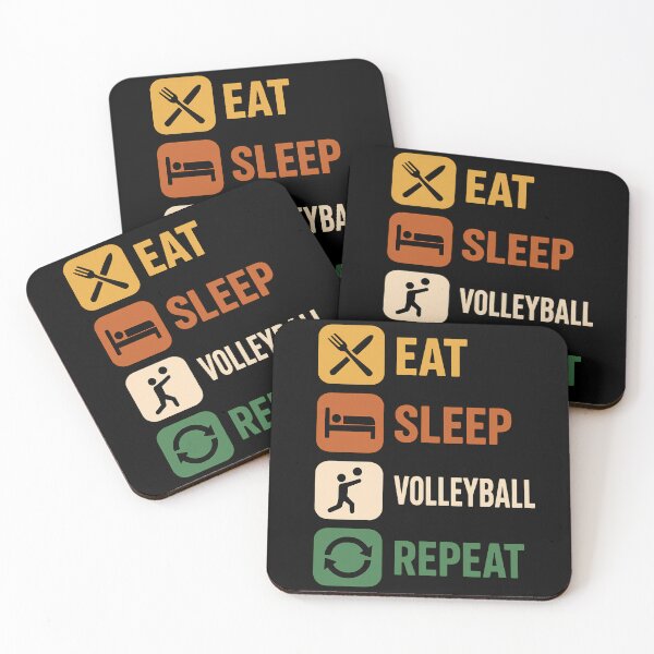 Item preview, Eat Sleep Volleyball Repeat - Fun Volleyball Player designed and sold by ZBIFBOUETLA.