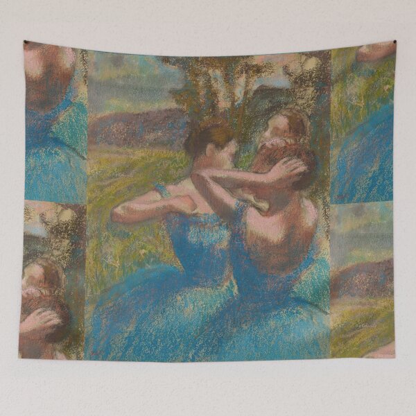 Item preview, Trois Danseuses by Edgar Degas: Blue Ballerinas Fine Art Poster designed and sold by artofuniverse.